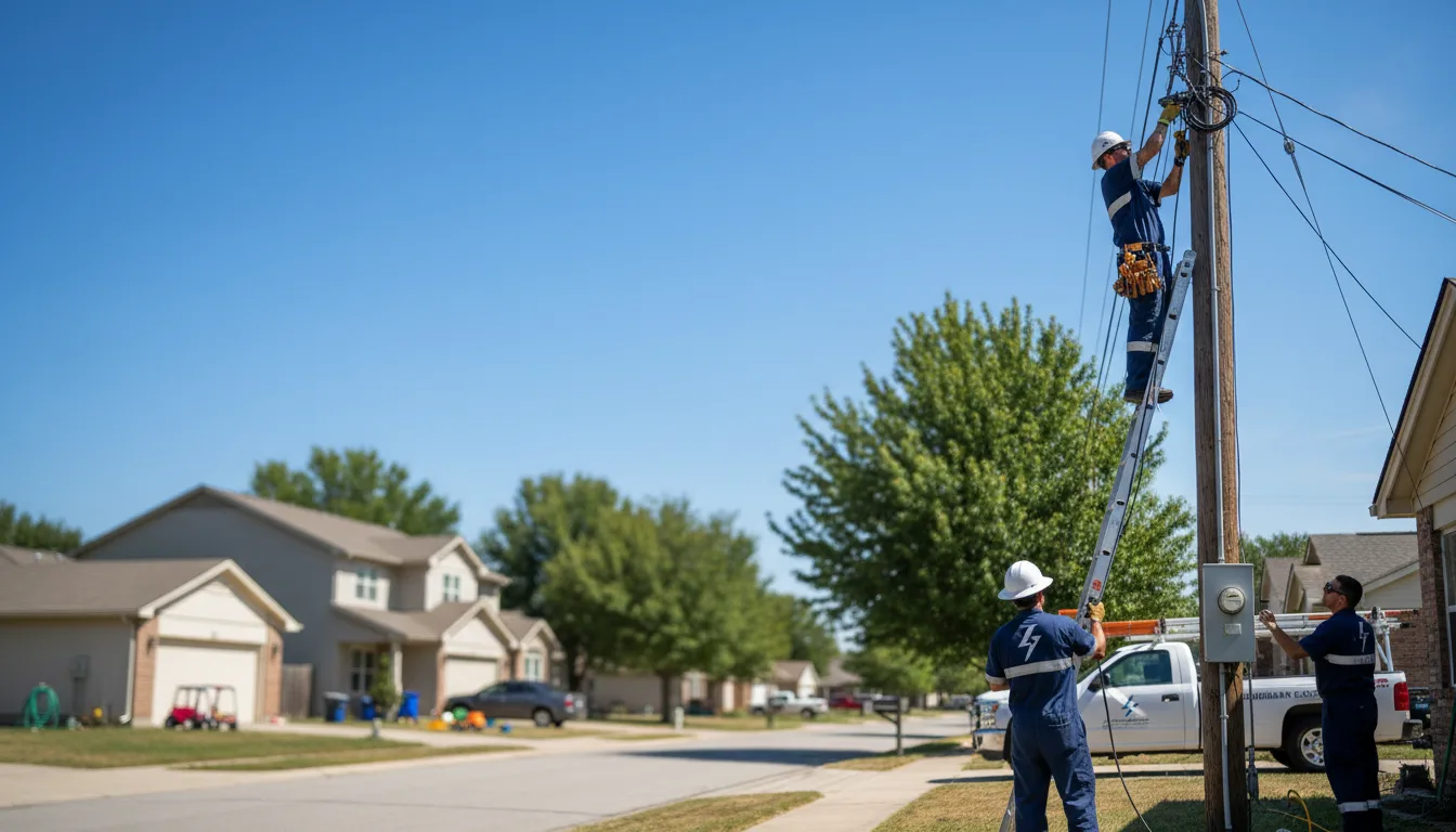Residential electrician providing installation services in Cambridge, KS
